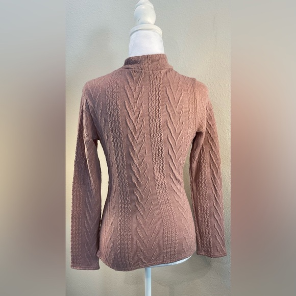 Ginger G Pink Mock Neck Sweater - Picture 9 of 12